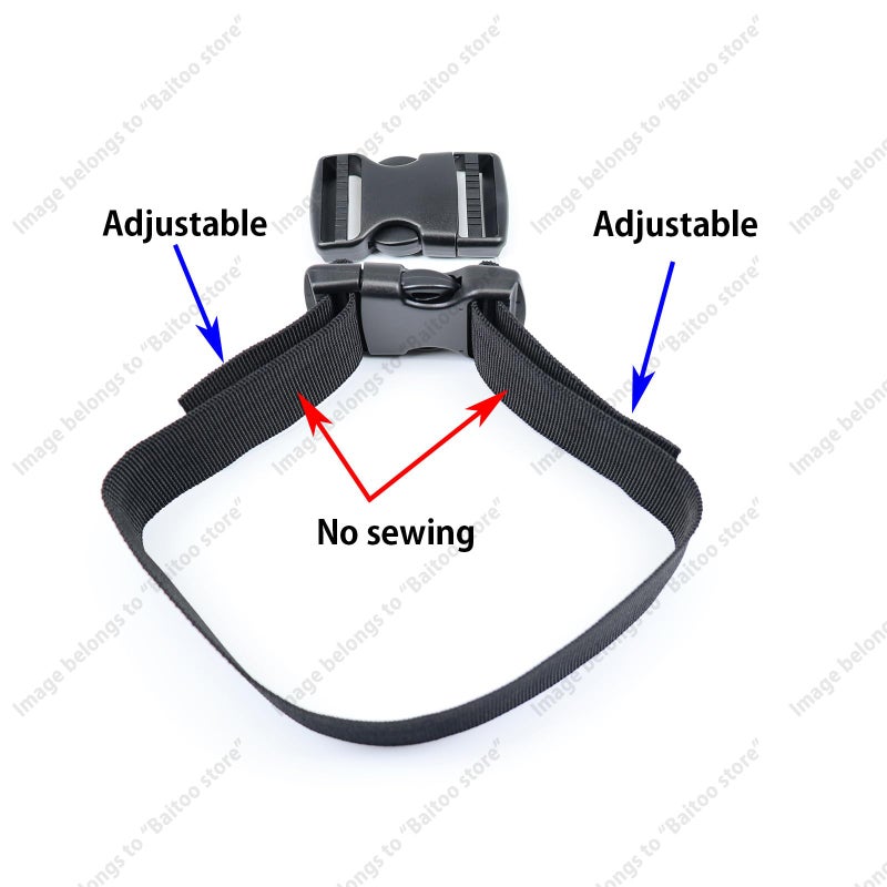 Baitoo Quick Side Release Buckles 1 1/2 inch Heavy Duty Plastic Buckle Clips 1.5" Belt Snap Buckle Clasp Backpack Buckle Replacement for Strap 1.5 inch (1.5inch(38mm)-2 Sets) - Image 5