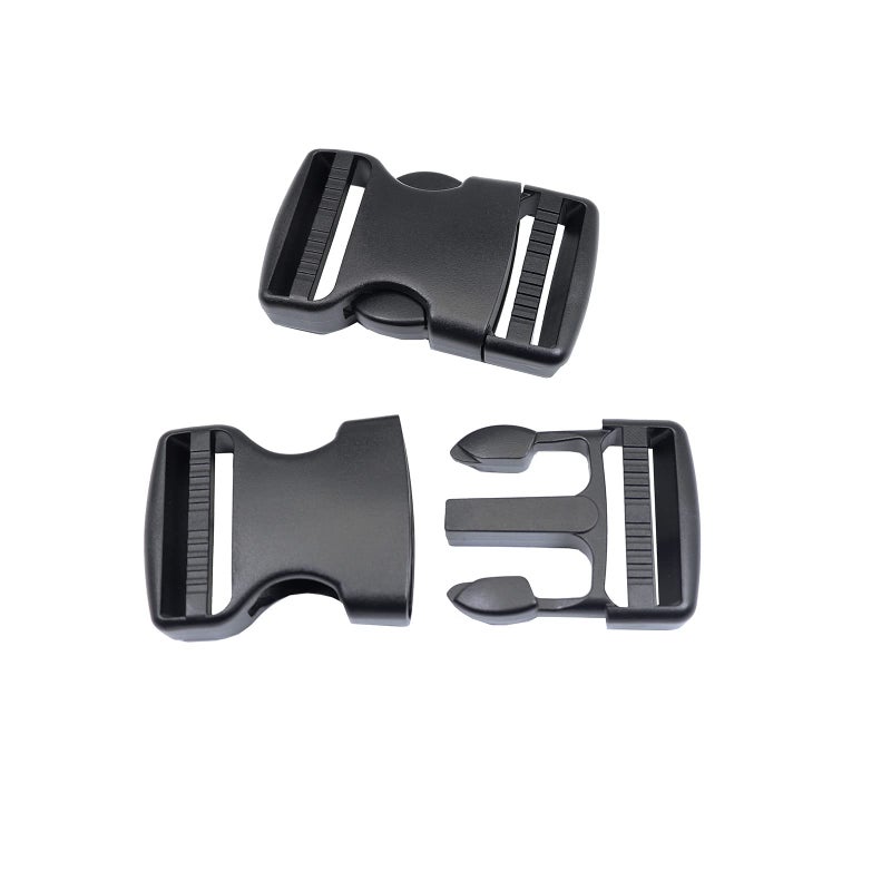 Baitoo Quick Side Release Buckles 1 1/2 inch Heavy Duty Plastic Buckle Clips 1.5" Belt Snap Buckle Clasp Backpack Buckle Replacement for Strap 1.5 inch (1.5inch(38mm)-2 Sets) - Image 1