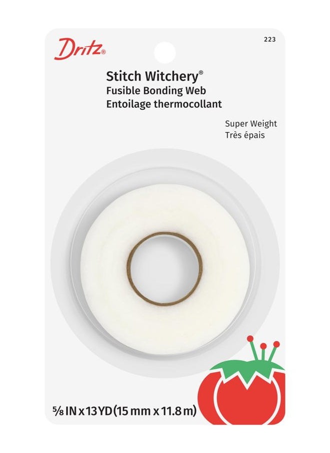 Dritz - 223 Stitch Witchery Super Weight fusible, 5/8-Inch X 13-Yards, White - Image 1