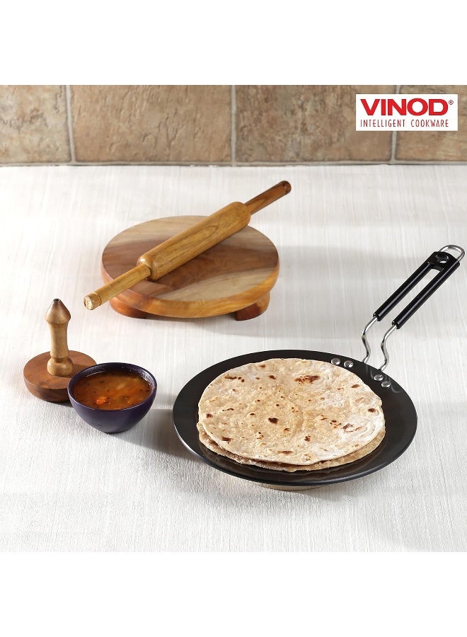 VINOD مقلاة فينود المصنوعة من الألمنيوم المؤكسد الصلب - 25 سم غير مناسبة للطبخ بالحث - Image 5