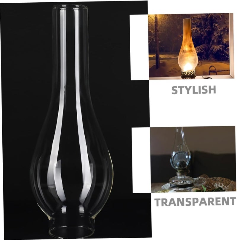 3pcs Kerosene Lamp Shade Replacement Glass Chimney Cover for Camping and Decor - Image 3