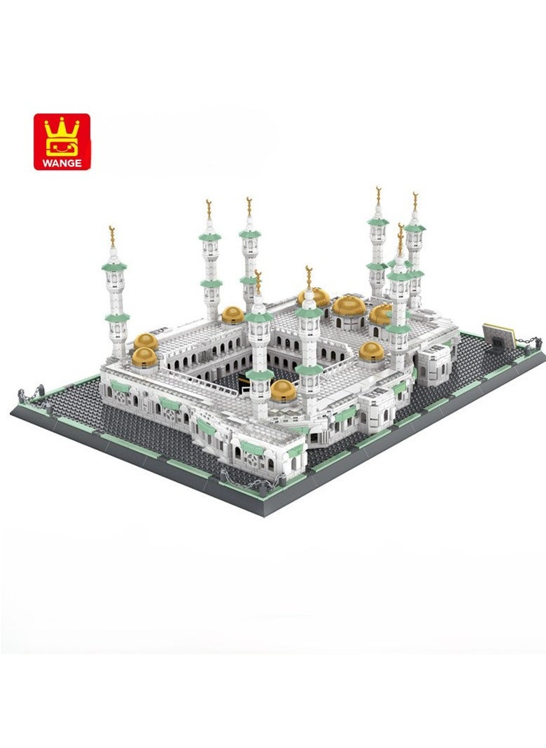 wange Masjid Al Haram Building Blocks Set 2274 Pcs Grand Mosque of Mecca Islamic Toys for Kids Muslim Eid Mubarak Gifts for Kids  - Image 1