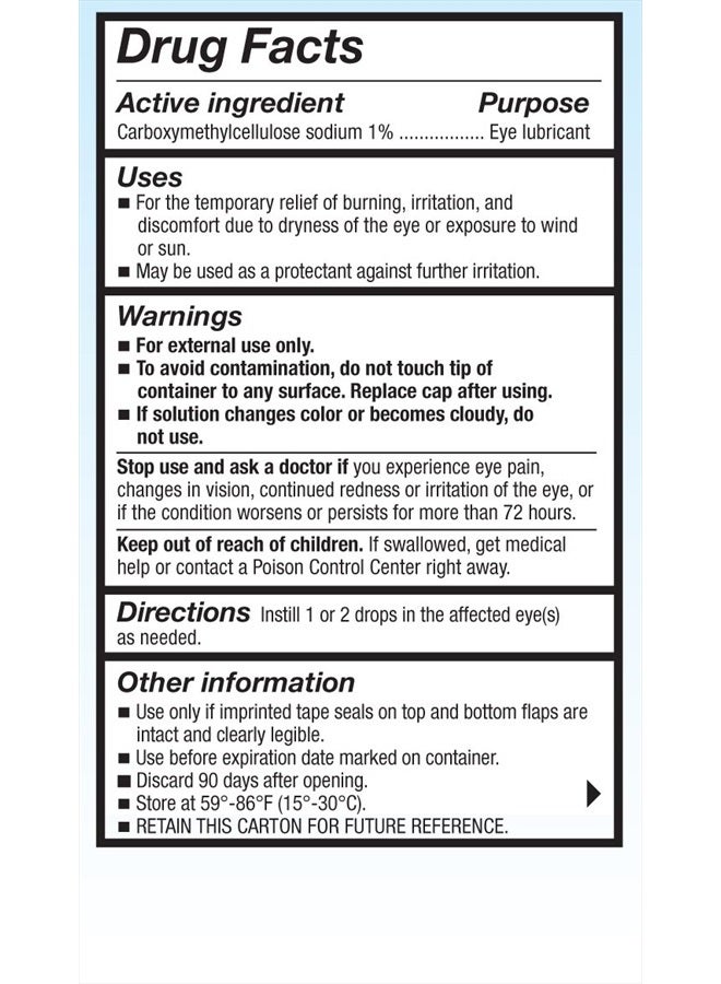 REFRESH جل ترطيب العين ليكويجل، زجاجتان 0.5 أونصة سائلة (15 مل) لكل منهما معقمة (30 مل) - Image 3