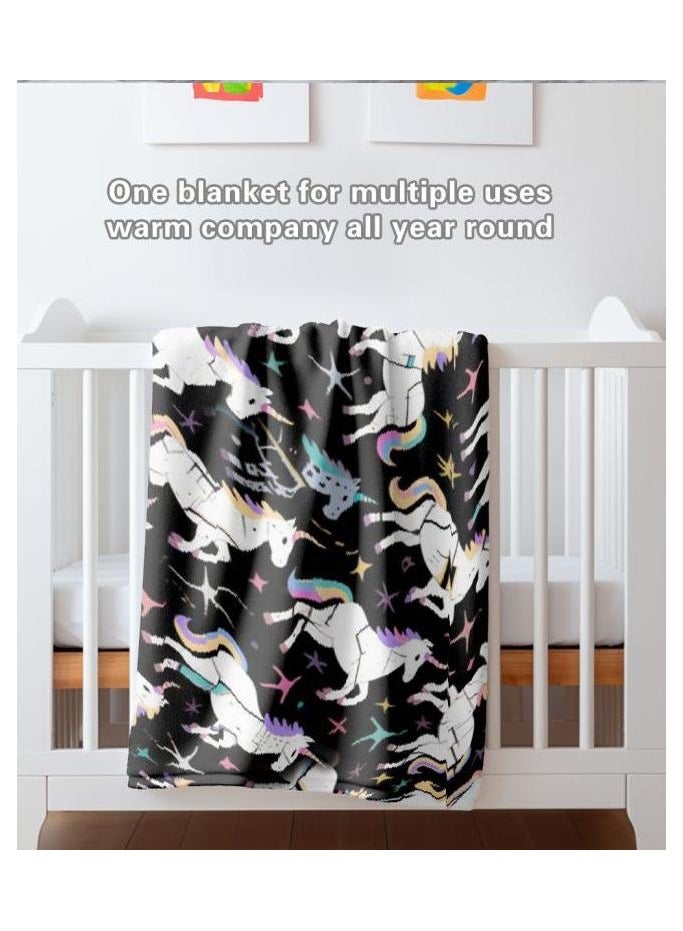 عام بطانية رقيقة من الفانيلا الكرتونية للأطفال أو الطلاب (دافئة ومريحة ومناسبة للنوم والألعاب) 100 سم * 150 سم - Image 1