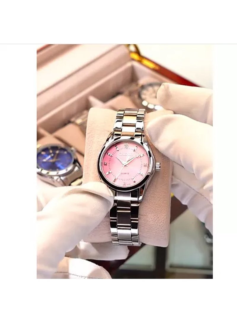 Chenxi Couple Waterproof Watches for Men and Women Tainless Steel Wrist Watches Fashion Quartz Watches Accessories set - Image 2