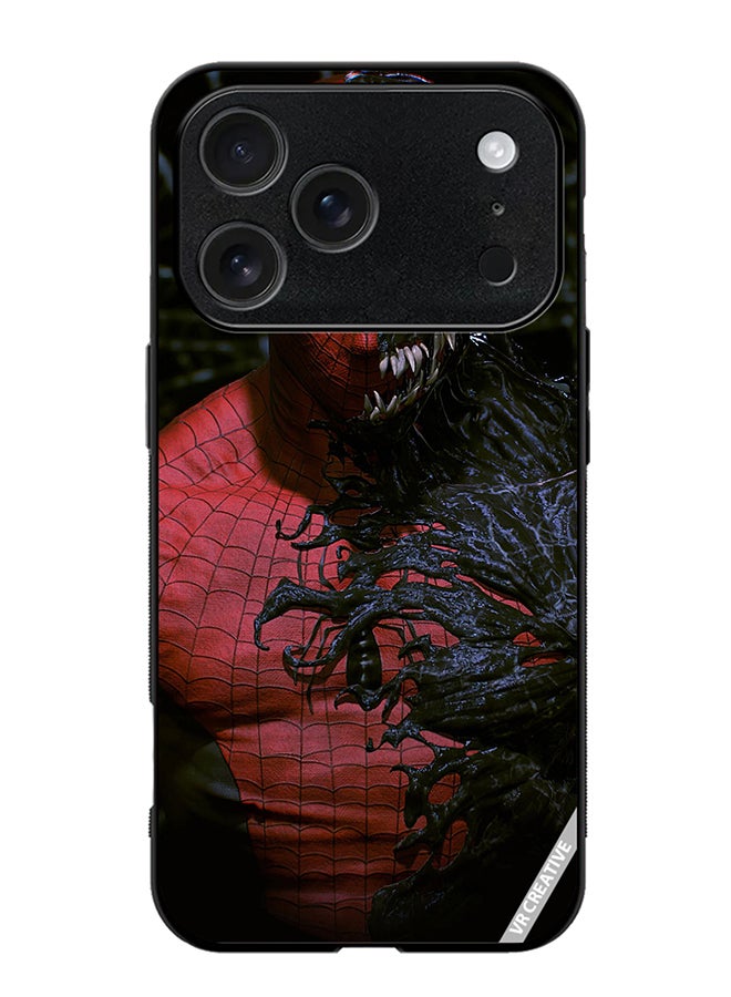 VR CREATIVE Protective Case Cover For Apple iPhone 17 Pro Max Spiderman Design Multicolour