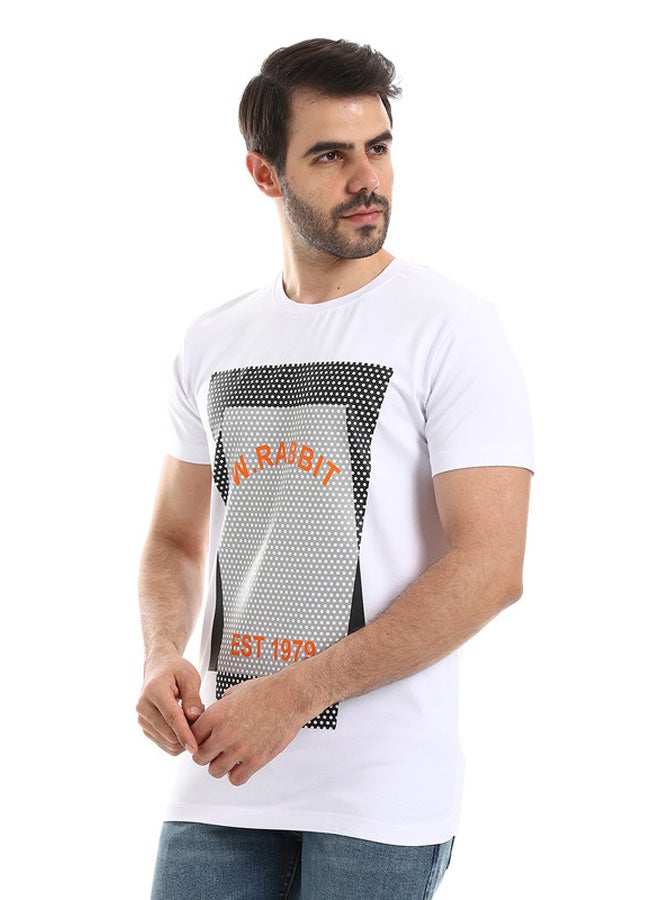 WHITE RABBIT White Rabbit"W.Rabbit EST 1979" Printed Round Neck T-Shirt  - Image 2