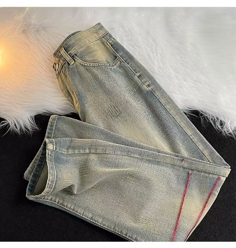 Unisex Classic Denim Jeans Loose Fit Daily Outdoor Wear - Image 4