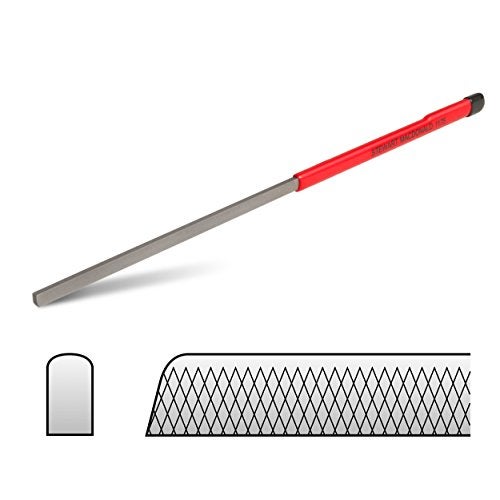 StewMac Fret End Dressing File - Professional Luthier Guitar Repair Tool - Fix Sharp Frets & Fret Sprout Fast - For Rounding, Shaping, and Smoothing Frets (1175) - Image 4