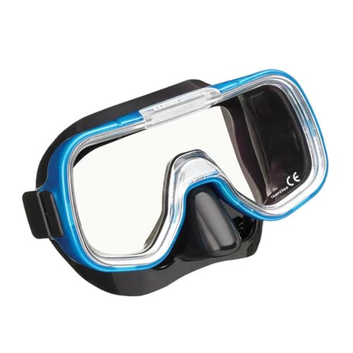 TUSA Sport Youth Mini-Kleio Mask and Dry Snorkel Combo Set, Black/Fishtail Blue, (UC-2022P-BKFB) - Image 2