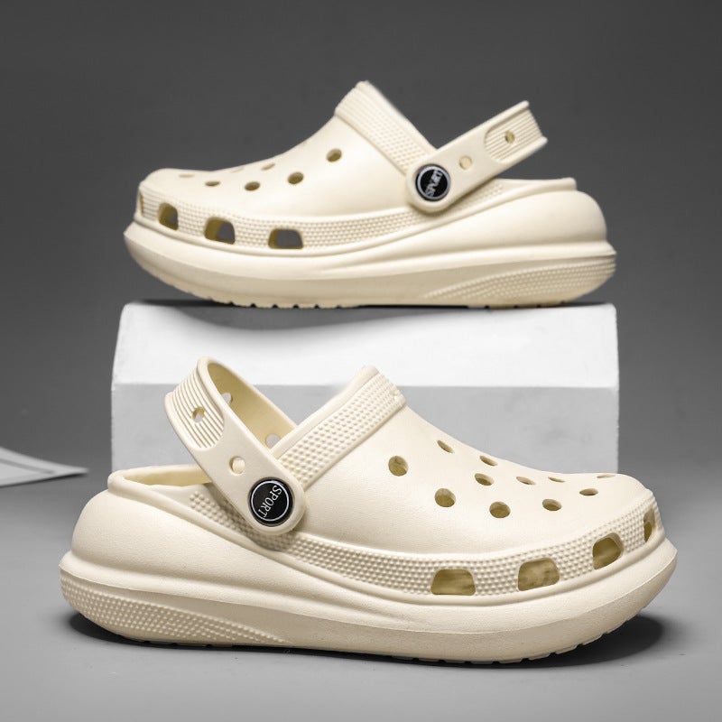 Hole Shoes Women'S Outer Wear New Home Indoor Baotou Slippers Non-Slip Thick Bottom Shoes Women'S Summer Sandals - Image 5