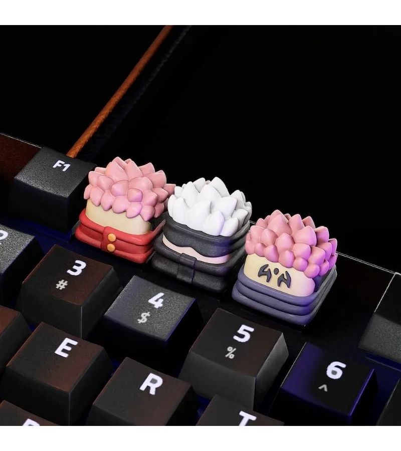 Color Blue Anime Caps Lock SA Keycap for QWERTY Keyboards - Image 2