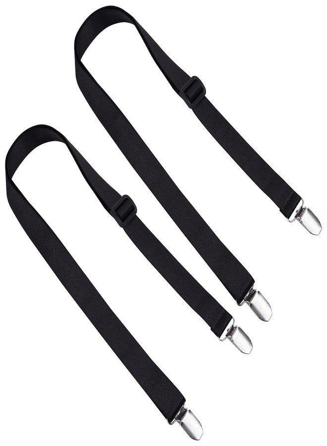 Wisdompro Mitten Clips, 2 Pack Adjustable Glove Clips with Elastic Strap for Kids, Toddlers - Black - Image 1