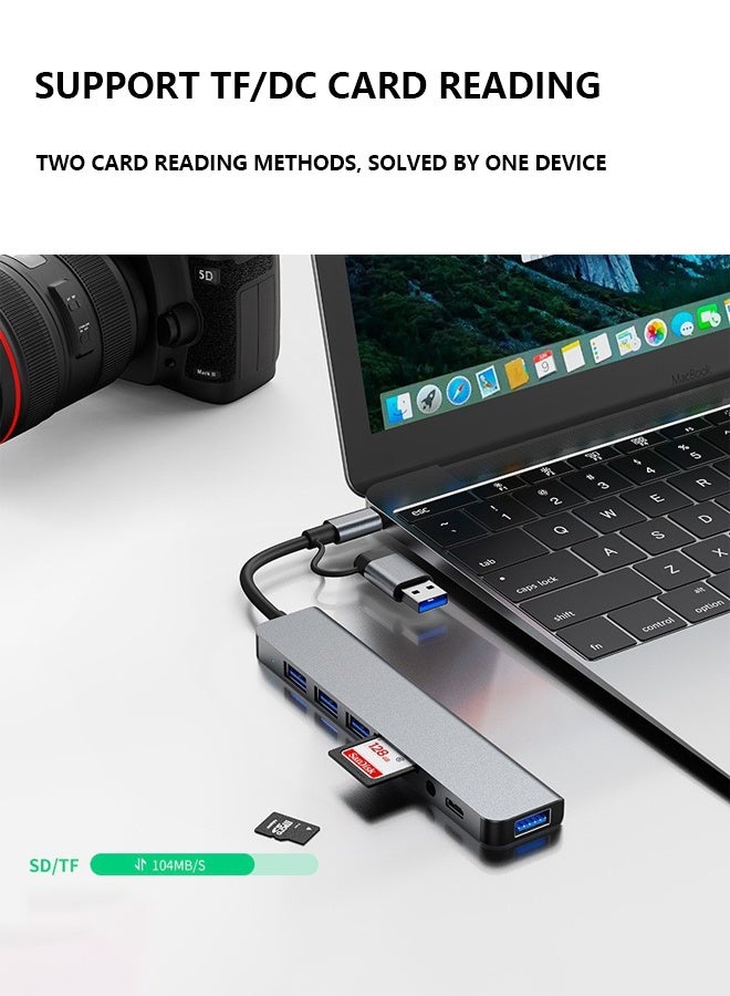 CAYGA 8 in1 USB C Hub 4K At 60Hz Type C to HDMI Dongle Multifunctional Adapter - Image 2