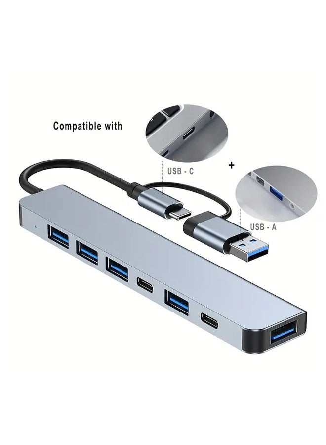 CAYGA 8 in1 USB C Hub 4K At 60Hz Type C to HDMI Dongle Multifunctional Adapter - Image 4