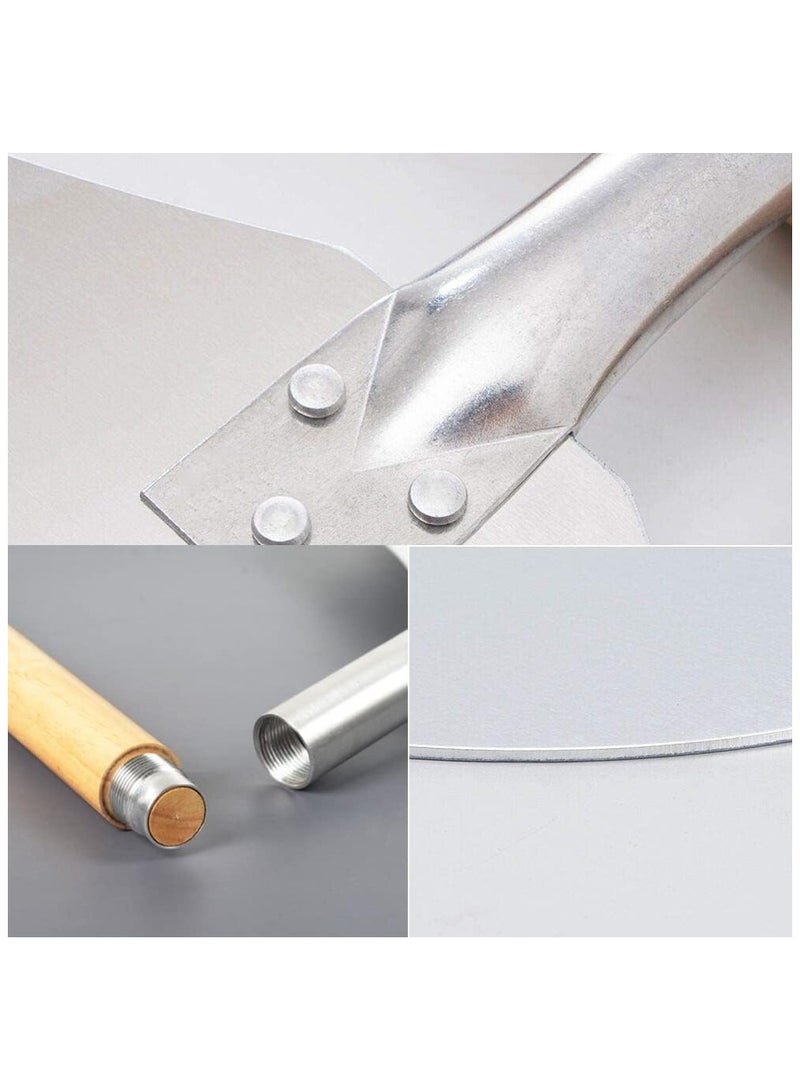 Premium Aluminum Pizza Peel With Detachable Beech Handle,  Convenient To Store, Good Helper For Baking, Homemade Pizza And Bread - Image 3