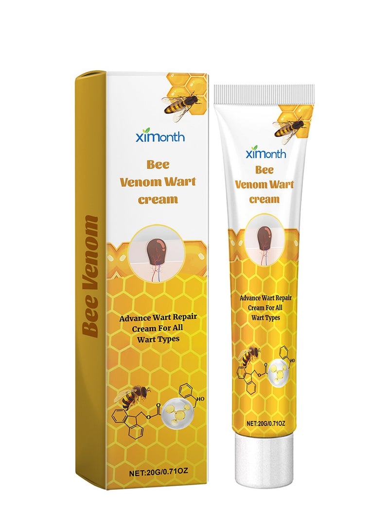 ximonth 3-pack Bee Venom Wart Removal Cream, Improves Pimples, Moles and Repairs Skin 20ml*3 - Image 2