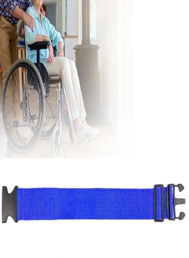iCONY Adjustable Wheelchair Safety Belt - Ergonomic Design, Durable Materials, and Enhanced Comfort for All Body Types, Safety Harness, Patient care, Fall Prevention, 5cmx200cm 1 Pack (BLUE) - Image 2