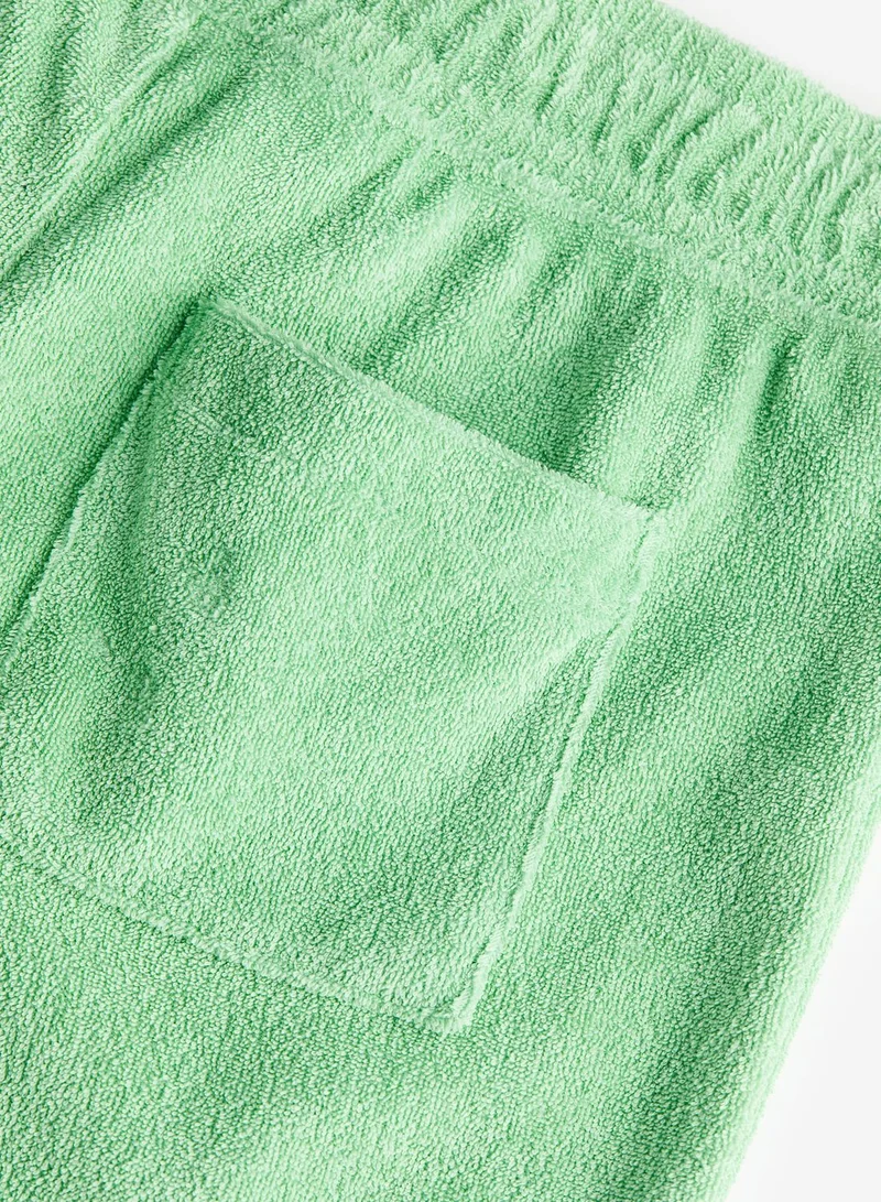 H&M Kids 2 Piece Essential Polo And Shorts Terry Set