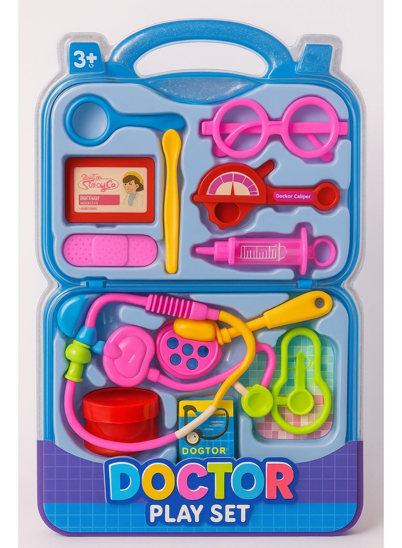 رالي مجموعة العاب الطبيب مع حقيبة قابلة للطي مجموعة العاب الطبيب مجموعات لعب تظاهرية لعبة مجموعة الاطباء للاطفال والاولاد والبنات - Image 2