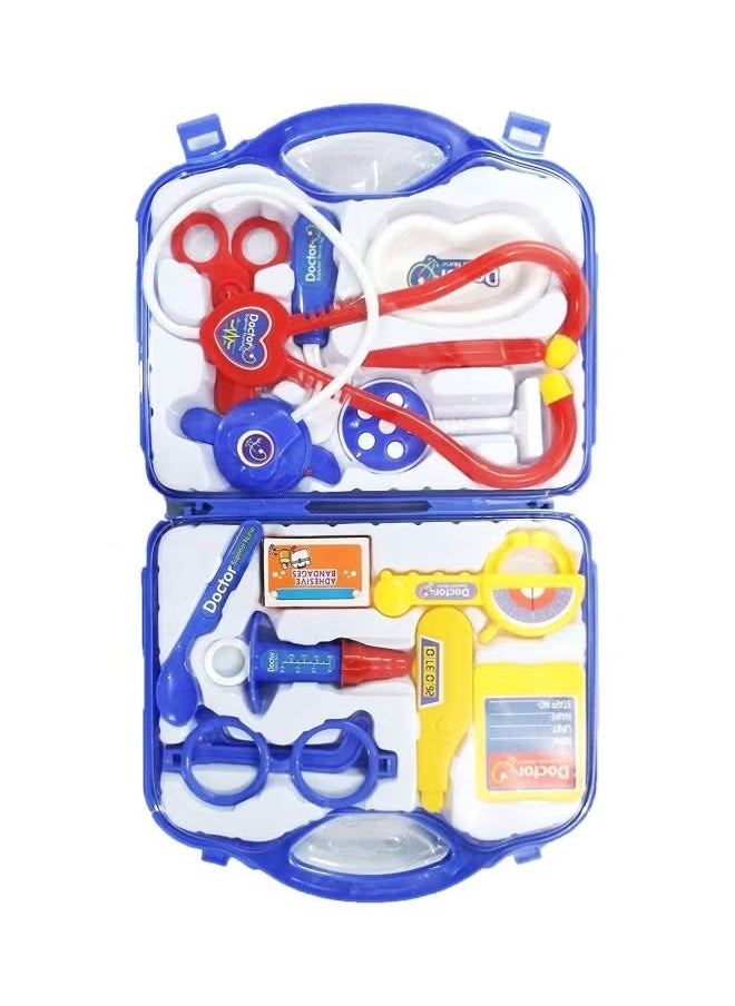 Rally Doctor Playset with Foldable Bag Doctor Playset Pretend Play Sets Doctor Playset Toy for Kids Boys Girls 