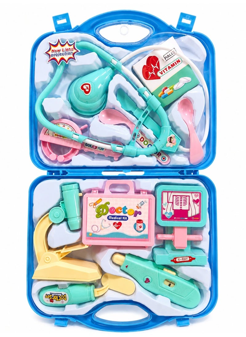 Rally Doctor Playset with Foldable Bag Doctor Playset Pretend Play Sets Doctor Playset Toy for Kids Boys Girls - Image 2