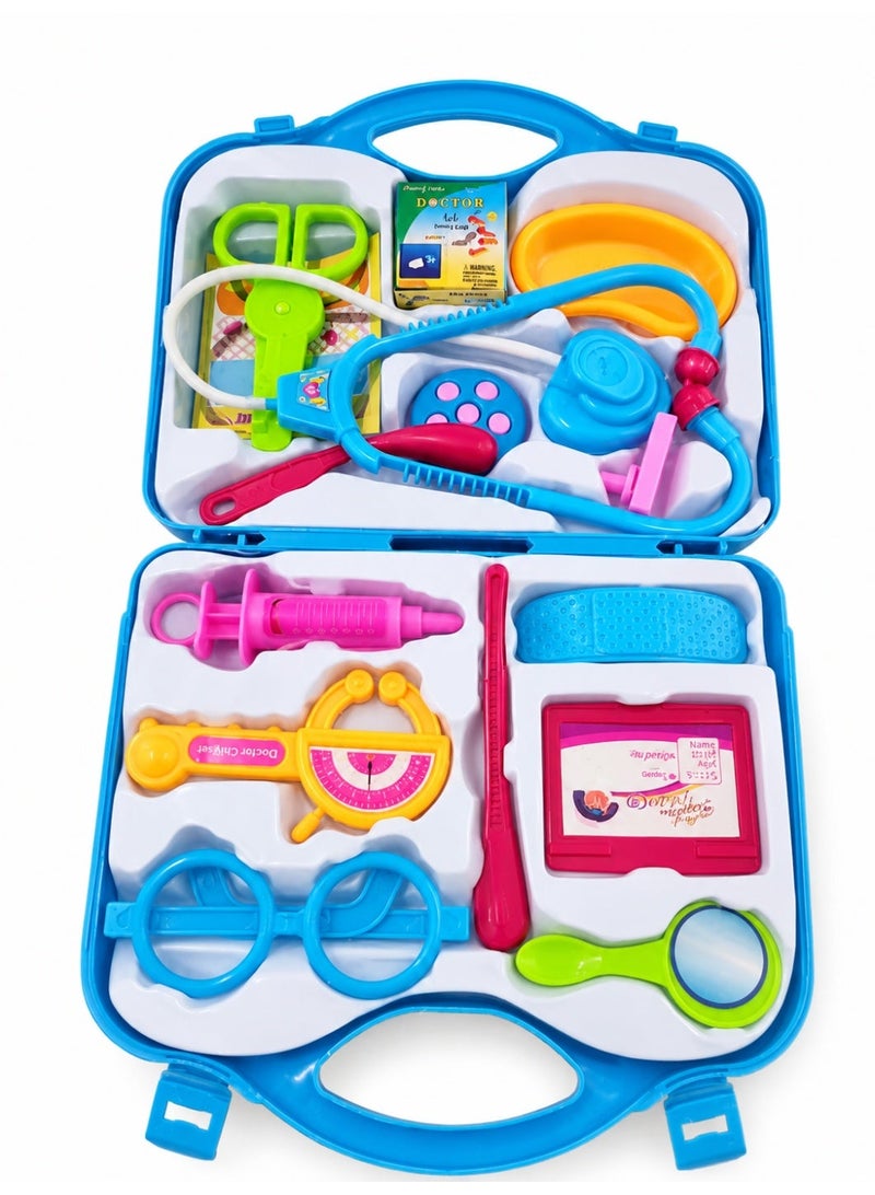 Rally Doctor Playset with Foldable Bag Doctor Playset Pretend Play Sets Doctor Playset Toy for Kids Boys Girls - Image 1