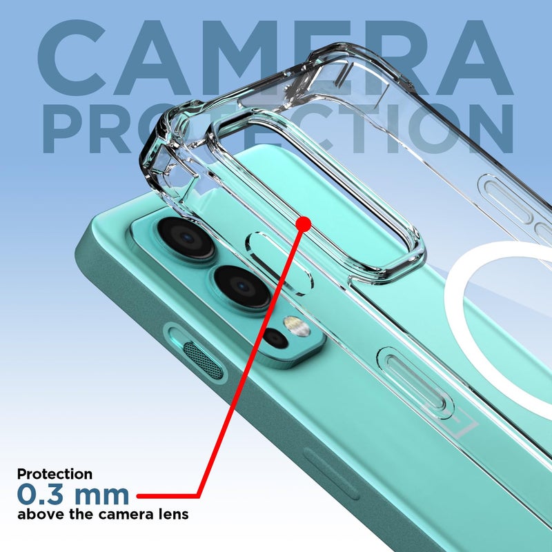 Pikkme Back Cover for OnePlus Nord 2 5G Mag-Safe Shockproof PC + TPU Protective Case Magnetic Support Bumper Case (Transparent Mag-Safe) - Image 5