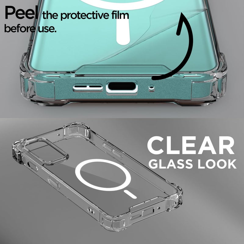 Pikkme Back Cover for OnePlus Nord 2 5G Mag-Safe Shockproof PC + TPU Protective Case Magnetic Support Bumper Case (Transparent Mag-Safe) - Image 3