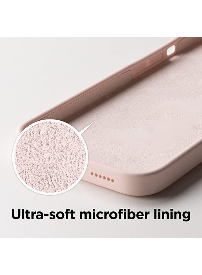 جي أس حالة واقية من السيليكون السائل المتوافقة مع iPhone 16 Pro Max، باللون الوردي - Image 5