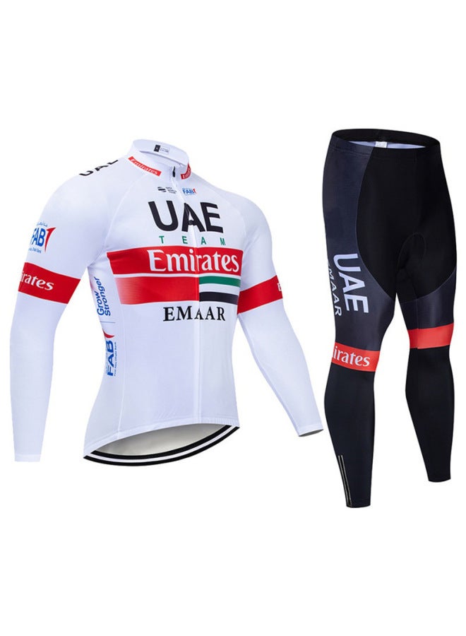 Uae Cycling Clothing, Autumn And Winter Long-sleeved Suits For Men And Women, Quick-drying Road Cycling Shirts