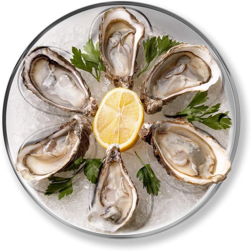 Outset Oyster Tray 6 Slots and Condiment Cup - Image 1