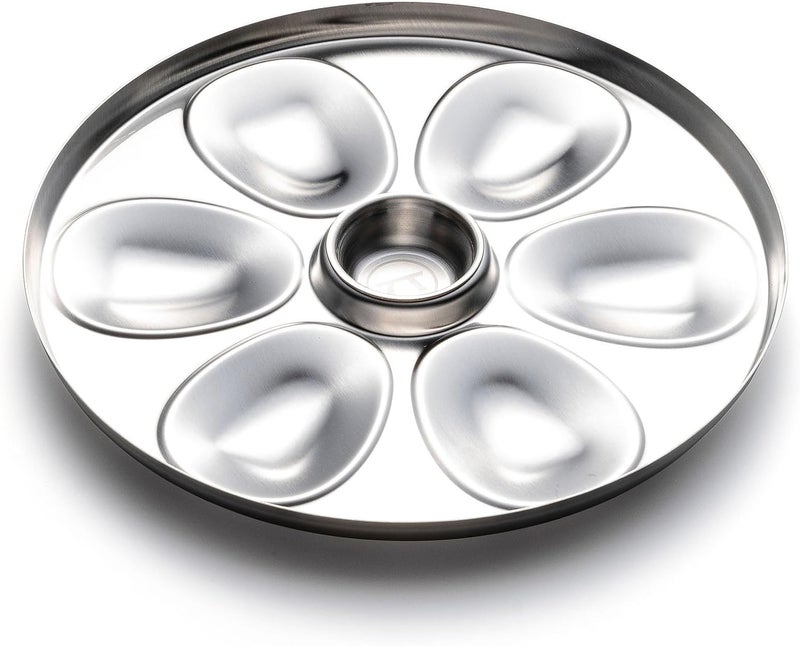 Outset Oyster Tray 6 Slots and Condiment Cup - Image 2