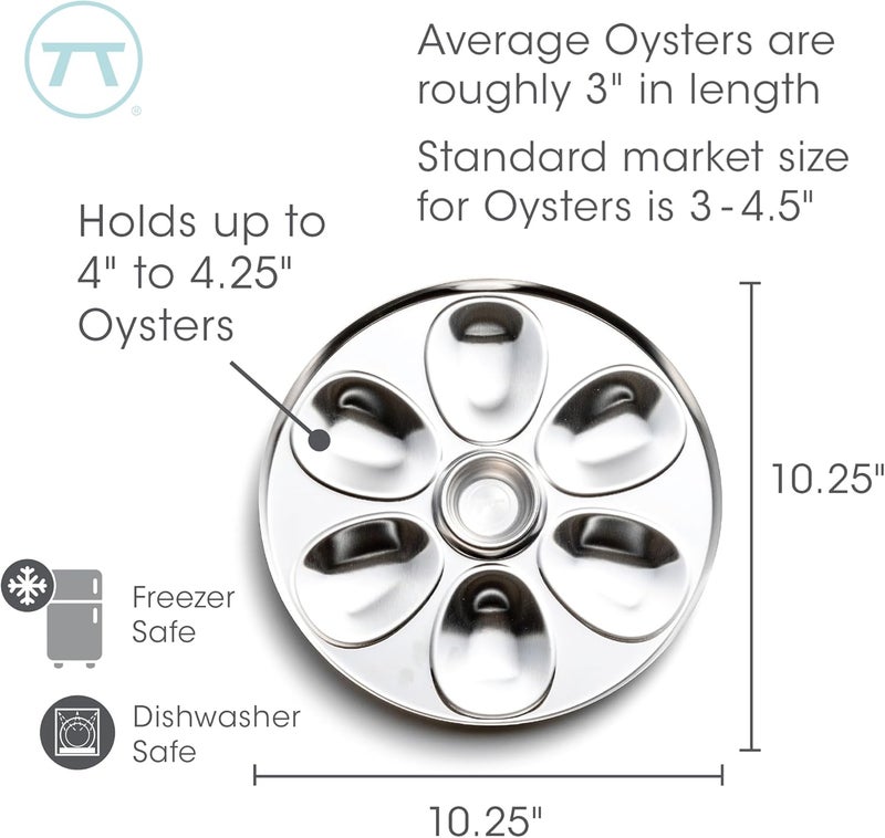 Outset Oyster Tray 6 Slots and Condiment Cup - Image 5