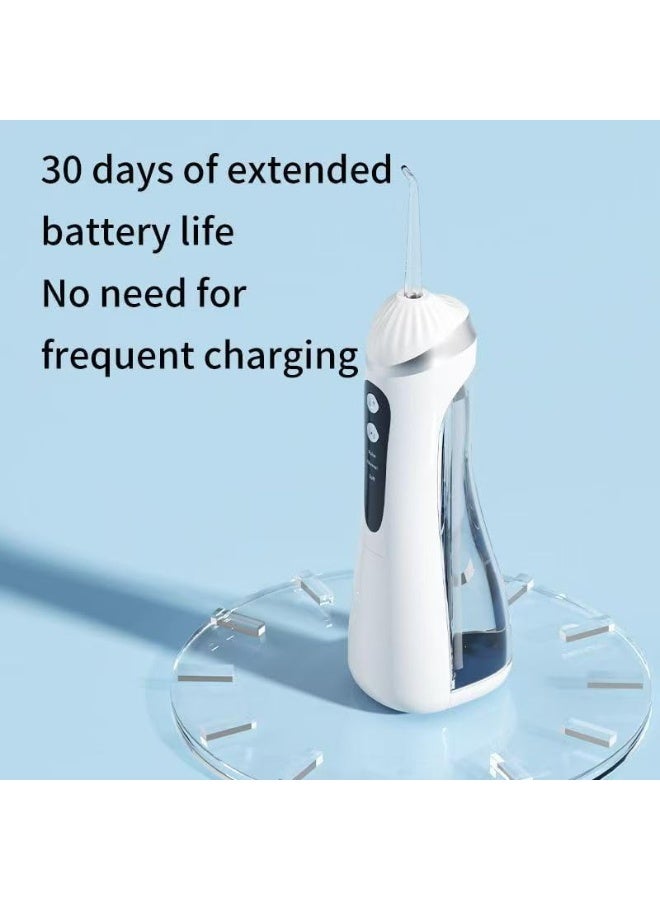 Portable water flosser with 3 cleaning modes and 4 interchangeable heads - waterproof and USB rechargeable for superior gum and teeth care - Image 4