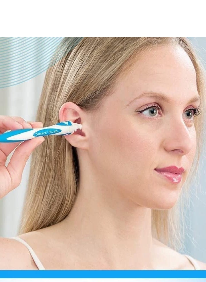 سمارت سواب اداة تنظيف الاذن مزيل شمع الحلزوني 16 طرف ناعم قابل للاستبدال امنة للاستخدام مجموعة ازالة قابلة لاعادة الاستخدام بدون الم لطيف للاذن - Image 4