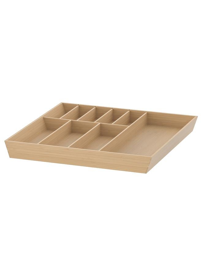 Zaboon Cutlery tray, light bamboo, 52x50 cm - Image 1
