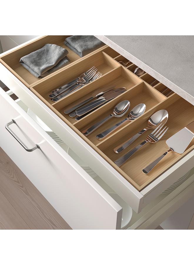 Zaboon Cutlery tray, light bamboo, 52x50 cm - Image 5