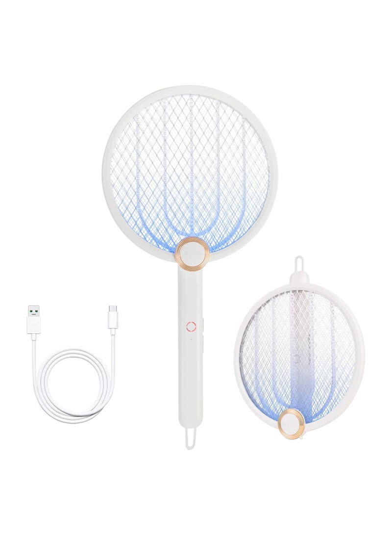 Electric Fly Zapper for Indoor and Outdoor, Portable, Foldable, Rechargeable, Longer Battery Life, Fly Zapper USB Charging Cable - Image 1