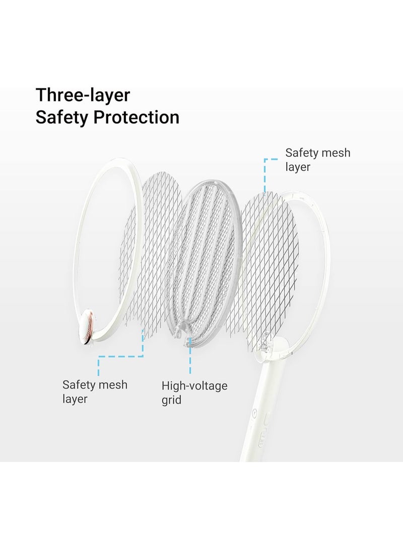 Electric Fly Zapper for Indoor and Outdoor, Portable, Foldable, Rechargeable, Longer Battery Life, Fly Zapper USB Charging Cable - Image 5