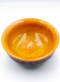 Alpine Crystals UAE Exquisite Amber Bowl with Gemstone Handmade  - Image 2