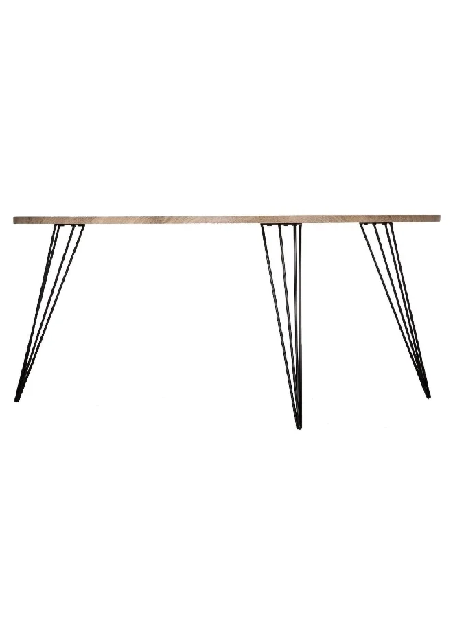 atmosphera Neile Triple Leg Contemporary Design Coffee Table Brown and Black 50 x 96 x 65 cm 140363
