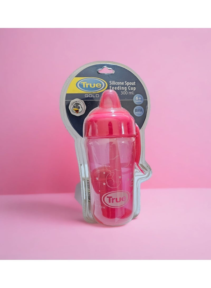 True True Sport  Plastic BPA Free Cup With Silicone Straw And Handle 300ml. - Image 1