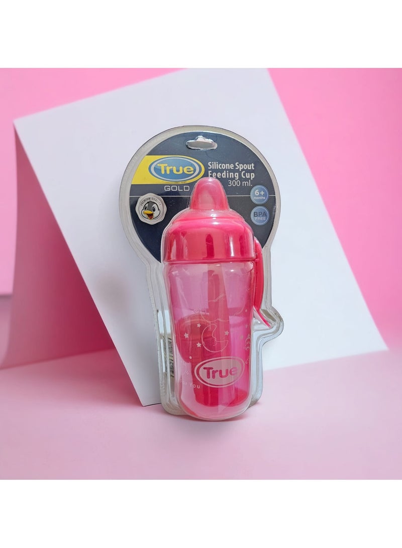 True True Sport  Plastic BPA Free Cup With Silicone Straw And Handle 300ml. - Image 2