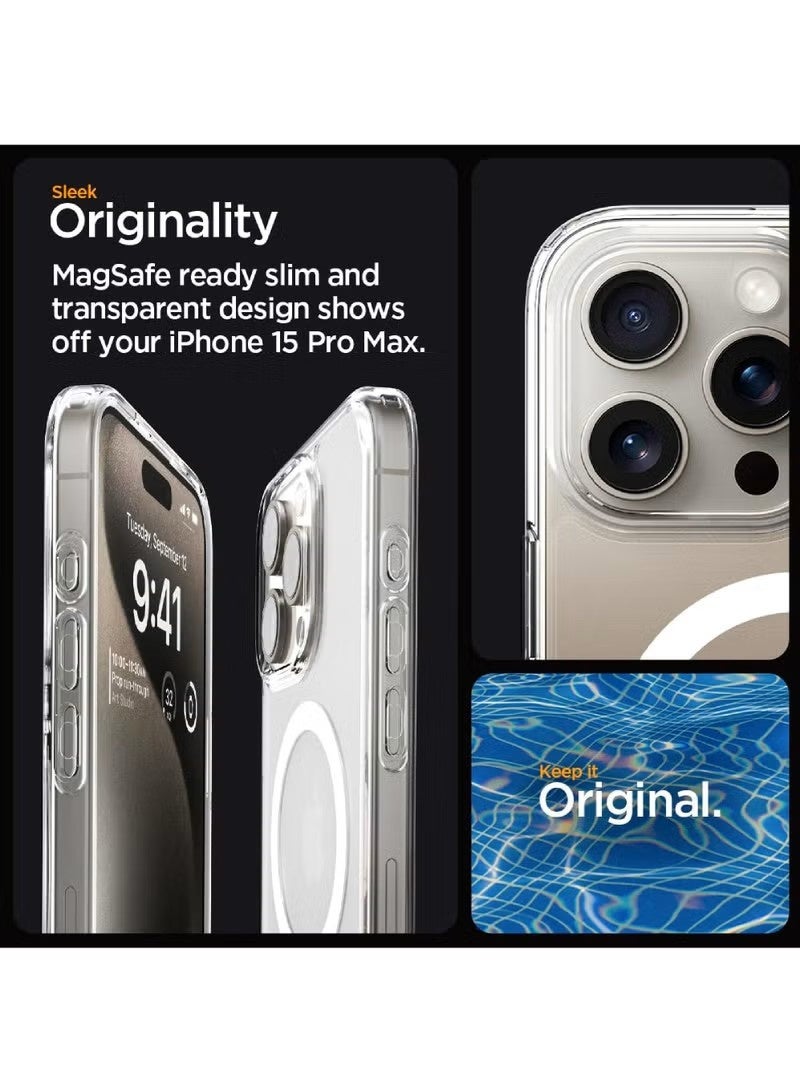 general Crystal Clear Case for iPhone 15 Pro Max, Military-Grade Drop Protection, Slim Hard PC Back with Shock-Absorbing TPU Bumper & Raised Camera Guard - Image 3