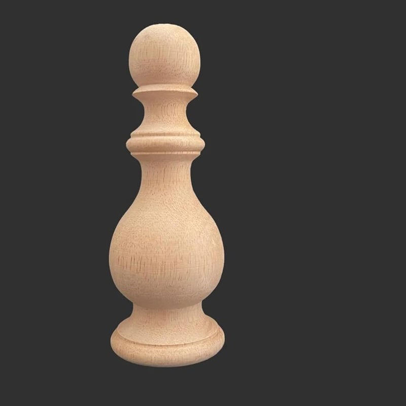 Wooden Carving Column Bed Head Pillar Base Round Ball Headboard Furniture Railing Post Home Decoration Color 4 - Image 2