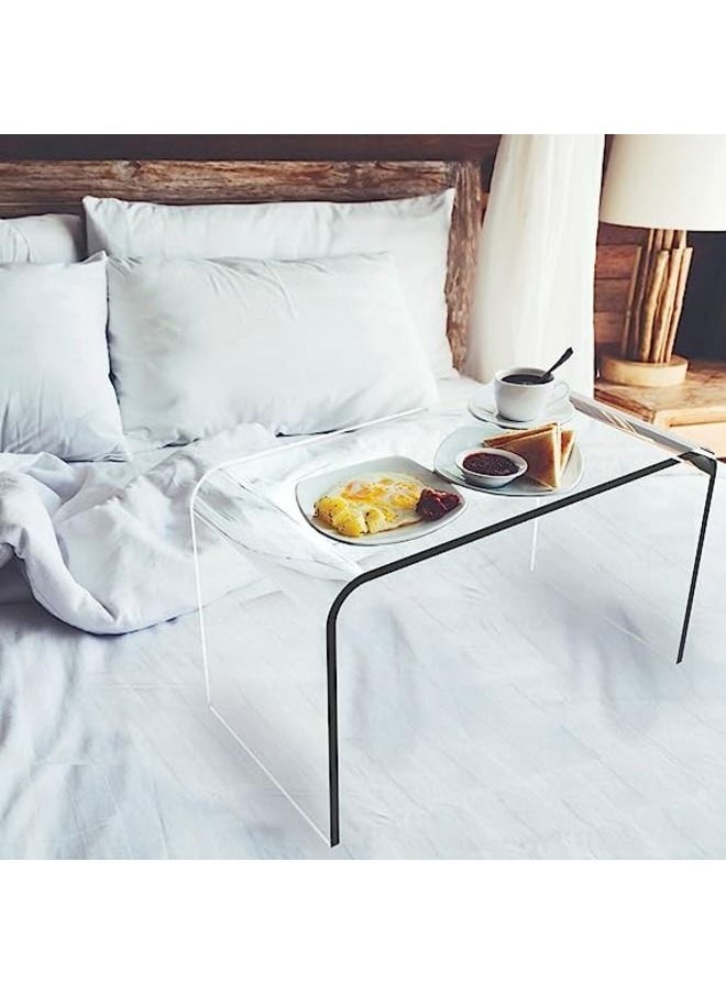 SMARTPOINTS Acrylic End Table C Shape End Table Easy Move Display Table  - Image 5