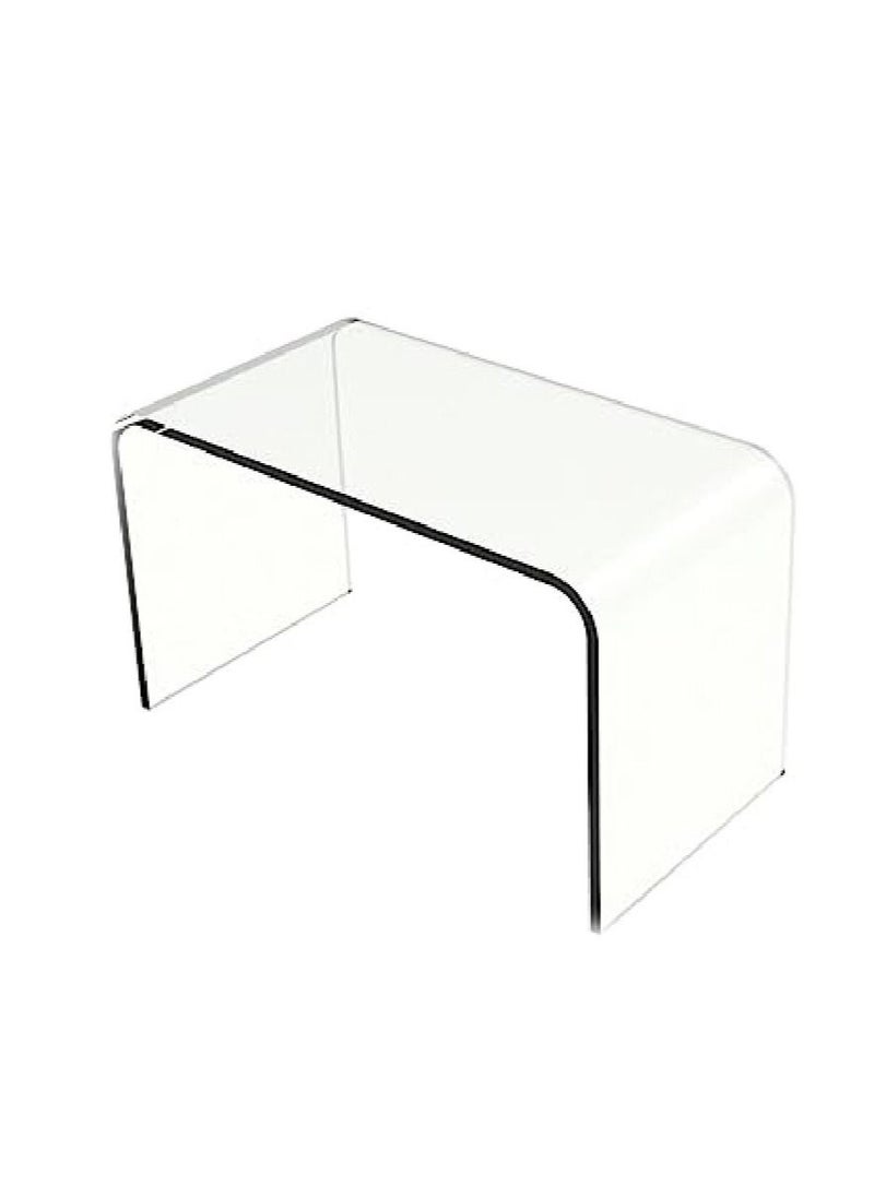 SMARTPOINTS Acrylic End Table C Shape End Table Easy Move Display Table  - Image 2