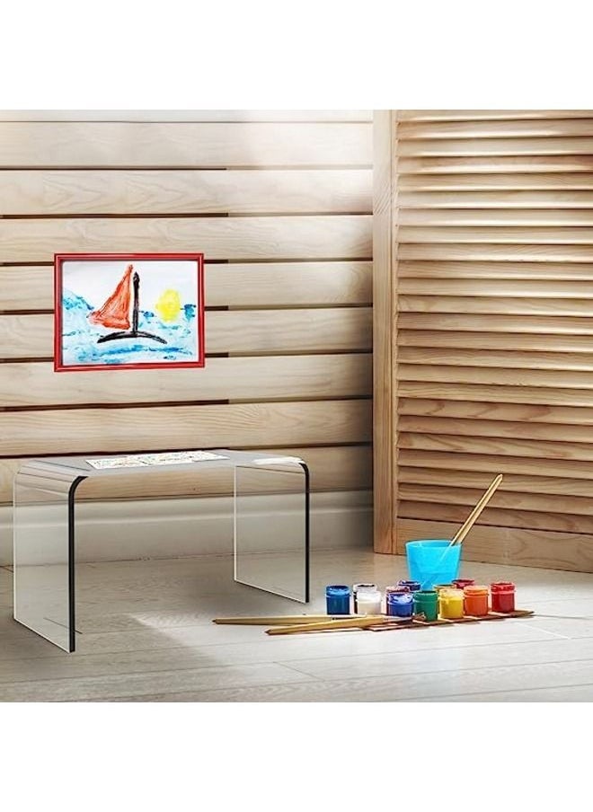 Acrylic End Table C Shape End Table Easy Move Display Table