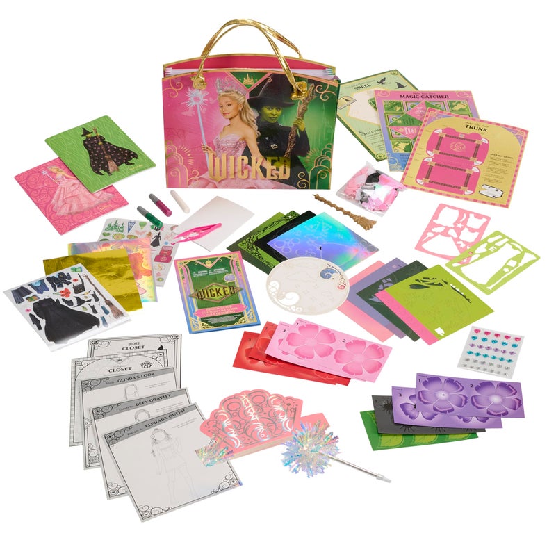 WICKED Universal Wicked Activity Tote - Kids Arts & Crafts Set with Fabric Characters, Stickers, Crown & Dress-Up Activities, Portable Craft Kit Ages 3+ - Image 4